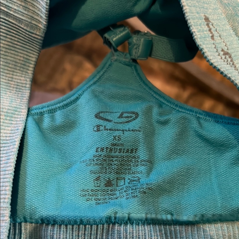 Champion Aqua Blue Activewear Top